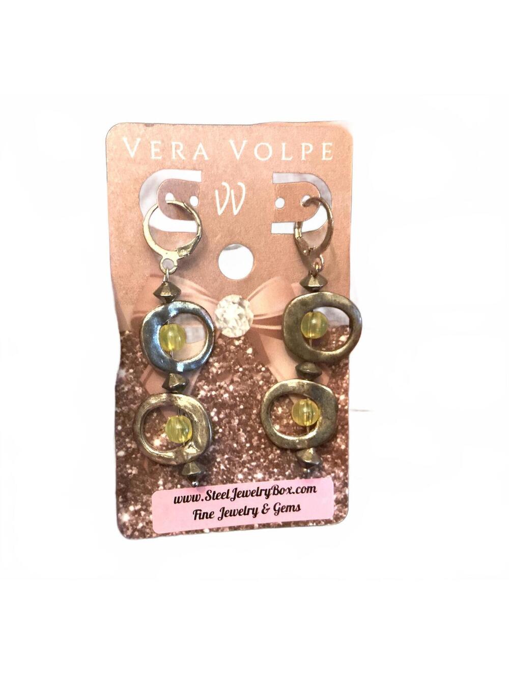1X Yellow Pollen Top & Earrings o4116 - Picture 3 of 3